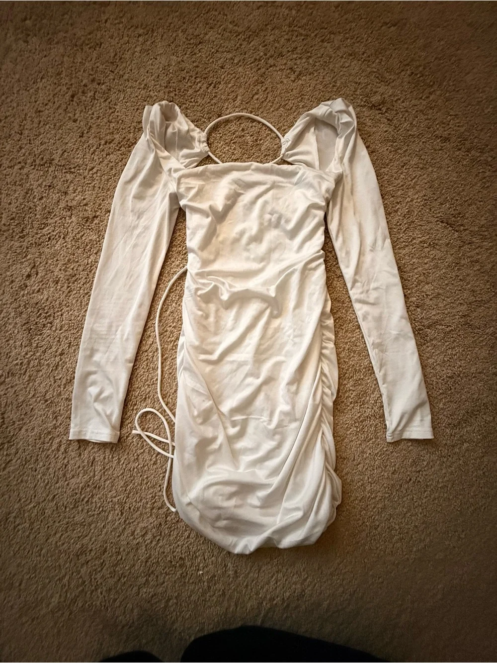 All white bonds con dress - Picture 1 of 3